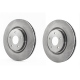 Juego de 2 Discos Ventilados de Frenos Delanteros Fritec para Sentra B16, X-Trail, Koleos