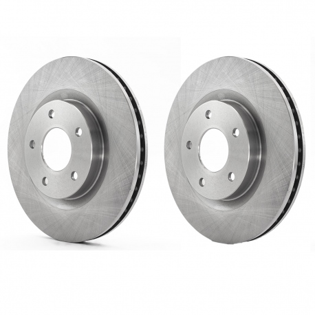 Juego de 2 Discos Ventilados de Frenos Delanteros Fritec para Rogue, Sentra B16 SE-R, Juke, X-Trail, Koleos