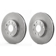 Juego de 2 Discos Ventilados de Frenos Delanteros Fritec para Corsa, Tornado, Meriva