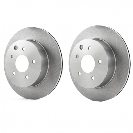 Juego de 2 Discos Ventilados de Frenos Traseros Fritec para 350Z 3.5, Xtrail 2.5, Rogue 2.5, Koleos 2.5