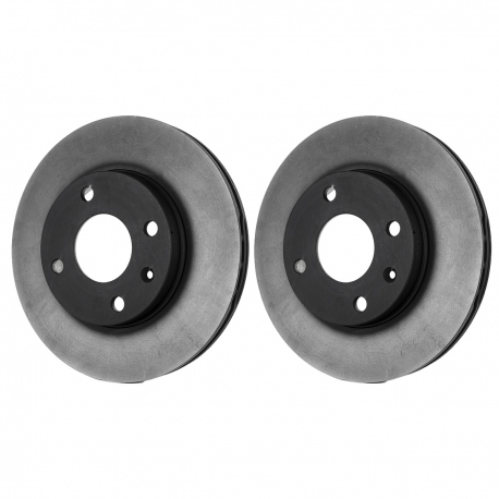 Juego de 2 Discos Ventilados de Frenos Delanteros Original GM para Spark, Beat