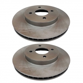 Juego de 2 Discos Ventilados de Frenos Delanteros Ruville para March, Note, Versa 1.6, V-Drive, Scala
