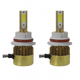 Par de Focos LED H4 Bicolor Amarillo y Blanco Tunix