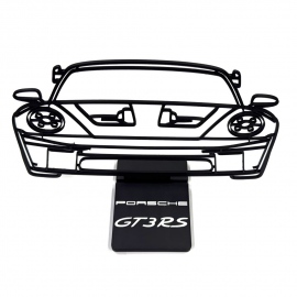Silueta Decorativa Plástica Con Base Porsche GT3 RS