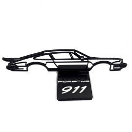 Silueta Decorativa Plástica Con Base Porsche 911
