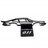 Silueta Decorativa Con Base Porsche 911