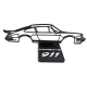 Silueta Decorativa Con Base Porsche GT3 RS