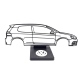 Silueta Decorativa Con Base Diseño Golf MK6