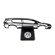 Silueta Decorativa Con Base Diseño Golf MK6
