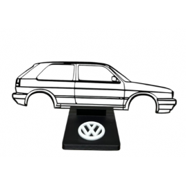 Silueta Decorativa Plástica Con Base Diseño Golf MK2