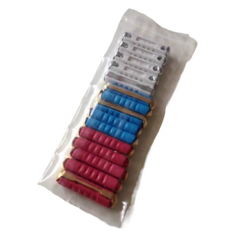 Kit de Fusible Tipo Hueso de 8, 16 y 25 Amperes Para Sedan Kit de Fusible Tipo Hueso de 8, 16 y 25 Amperes Para Sedan