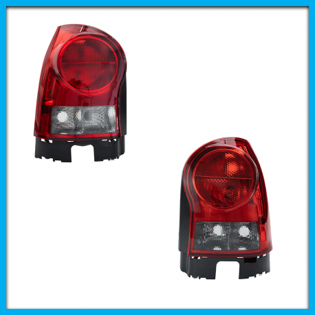 Juego de 2 Calaveras Para Pointer G4 Diforza (Con Mica De Acrílico Roja y Luz de Freno Ahumada)