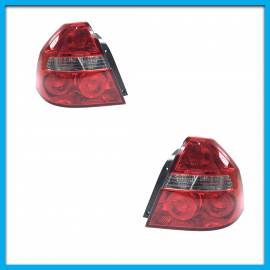 Juego de 2 Calaveras Para Aveo, Pontiac G3 Mirsa (Con Mica de Acrílico, Sin Arnés)