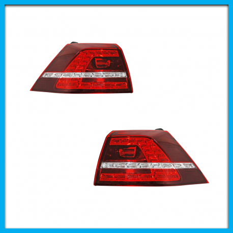 Juego de 2 Calaveras Para Golf A7 GTI Auto Magic Con Mica de Acrílico