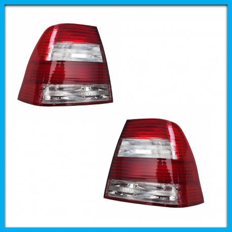 Juego de 2 Calaveras Para Jetta A4 Auto Magic con Direccional Blanca