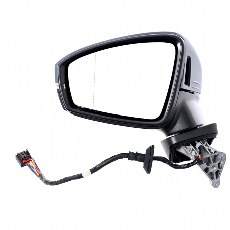 Espejo Lateral Electrico Izquierdo Abatible Con Direccional Y Desempañante Para Tiguan