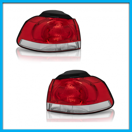 Juego de 2 Calaveras Exteriores Para Golf A6 Auto Magic Sin Arnés