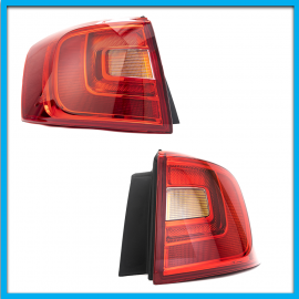 Juego de 2 Calaveras Exteriores Para Jetta A6 Auto Magic