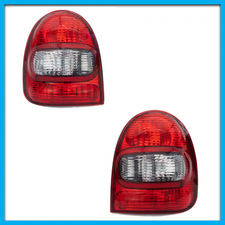 Juego de 2 Calaveras Para Chevy Pop C1 DEPO Tipo Burbuja sin Porta Focos