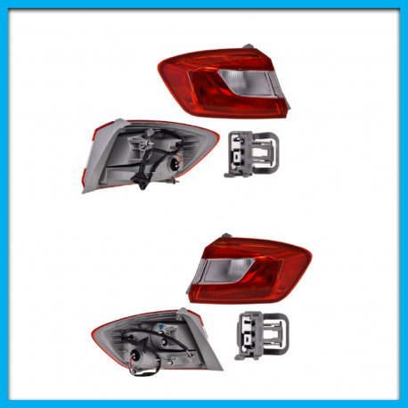 Juego de 2 Calaveras para Cruze Sedan DEPO con Focos y Arnés