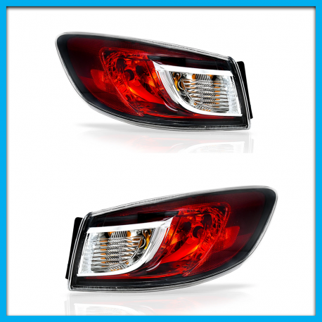 Juego de 2 Calaveras Exteriores para Mazda 3 Eagle Eyes con Portafocos