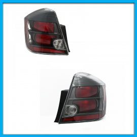 Juego de 2 Calaveras para Sentra B16 Eagle Eyes con Fondo Negro y Arnés