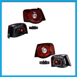 Juego de 2 Calaveras Exteriores para Bora DEPO en Tono Oscuro con Luz LED