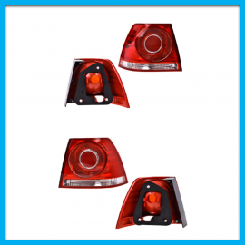 Juego de 2 Calaveras Exteriores para Jetta Clásico DEPO sin Focos