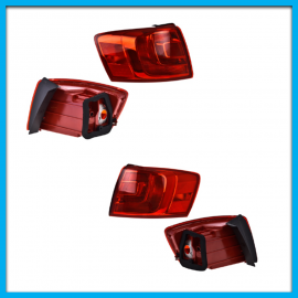 Juego de 2 Calaveras Exteriores para Jetta A6, Bicentenario DEPO sin Focos