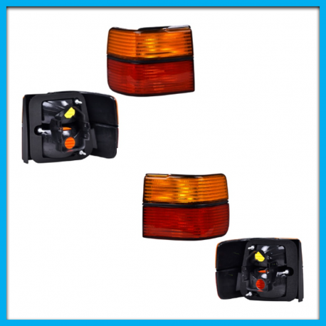 Juego de 2 Calaveras Exteriores para Jetta A3 DEPO sin Focos