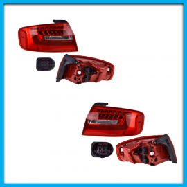 Juego de 2 Calaveras Exteriores para Audi A4 USA DEPO con Luz LED