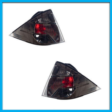 Juego de 2 Calaveras para Ikon, Fiesta Sedan DEPO con Fondo Negro