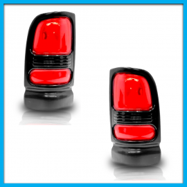 Juego de 2 Calaveras para RAM Auto Magic con Marco y Moldura Negros sin Arnés