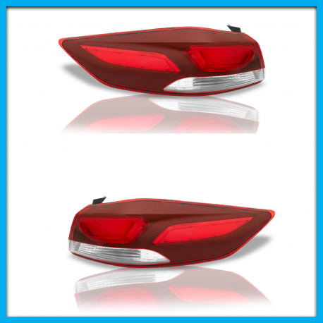 Juego de 2 Calaveras Exteriores para Elantra Auto Magic con Arnés