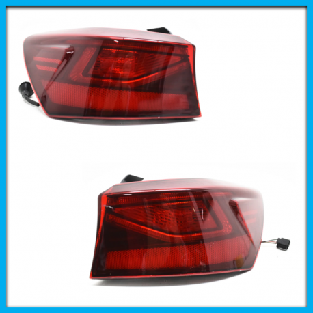 Juego de 2 Calaveras para Forte Auto Magic Rojo Oscuro con Arnés