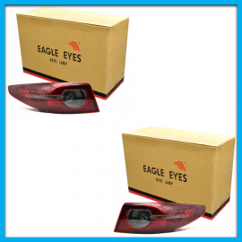 Juego de 2 Calaveras Exteriores para Mazda 3 Eagle Eyes con Luz LED