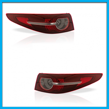 Juego de 2 Calaveras para Mazda 3 Sedán Auto Magic con Luz LED