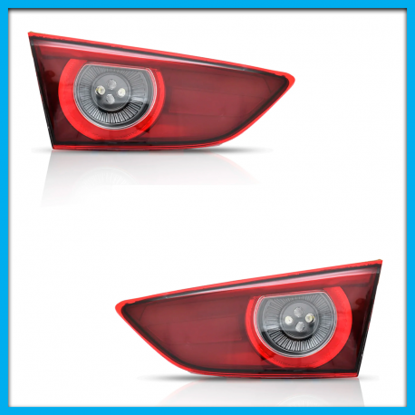 Juego de 2 Calaveras Interiores para Mazda 3 Sedán Auto Magic con Luz LED
