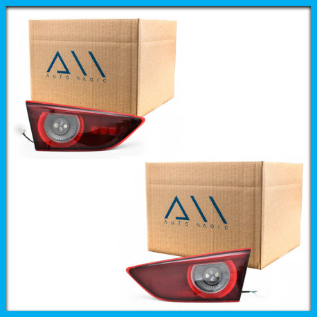 Juego de 2 Calaveras para Mazda 3 Sedán Grand Touring, Signature Auto Magic con Luz LED