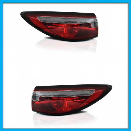 Juego de 2 Calaveras Exteriores para Mazda 6 Auto Magic con Luz LED