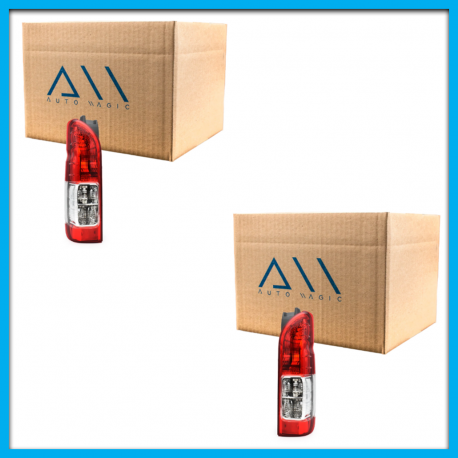 Juego de 2 Calaveras para Hiace Auto Magic Rojas sin Arnés