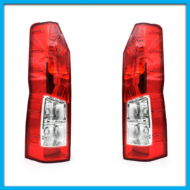 Juego de 2 Calaveras para Hiace Auto Magic Rojo Translúcido sin Arnés