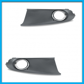 Juego de 2 Rejillas de Facia Delantera para Vento Lisas con Hueco para Faro Buscador y Bisel Cormado