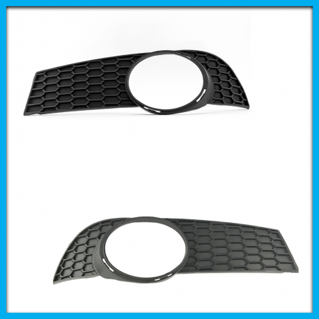 Juego de 2 Rejillas de Facia Delantera para Aveo Auto Magic con Hueco de Faro Buscador