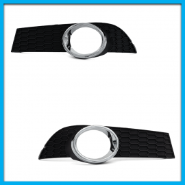 Juego de 2 Rejillas de Facia Delantera para Vento Auto Magic con Hueco de Faro Buscador y Bisel Cromado