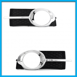 Juego de 2 Rejillas de Facia Delantera para Aveo, Pontiac G3 Auto Magic con Hueco de Faro Buscador y Moldura Cromada