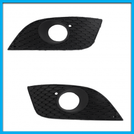 Juego de 2 Rejillas de Facia Delantera para León MK2 Auto Magic Tipo Panal con Hueco de Faro Buscador