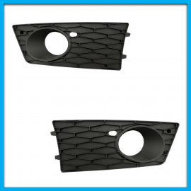 Juego de 2 Rejillas de Facia Delantera para León MK3 Auto Magic Tipo Panal con Hueco de Faro Buscador
