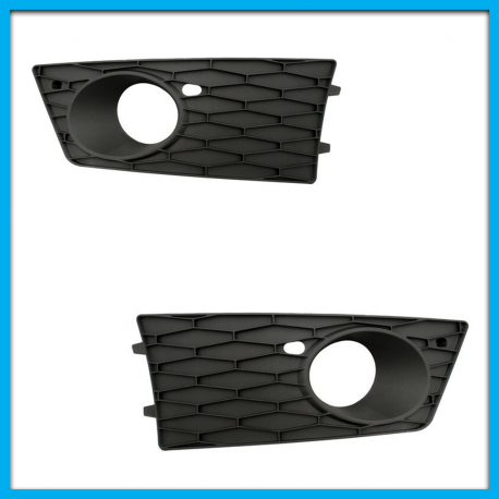 Juego de 2 Rejillas de Facia Delantera para León MK3 Auto Magic Tipo Panal con Hueco de Faro Buscador