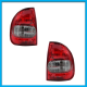 Juego de 2 Calaveras para Chevy Monza C1 Diforza en Rojo y Blanco sin Arnés